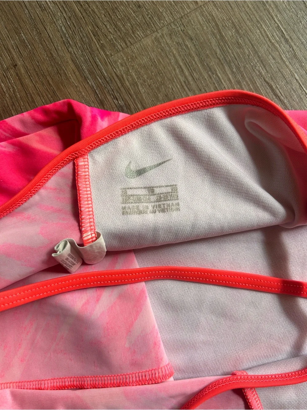 Nike Girls One Piece Swimsuit Youth XL 16 Multicolor Abstract Crossback